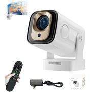 Oklumi Projector, Oklumi Pivot 2 Projector, Mini Portable Projector 4k Ultra HD WiFi Bluetooth, Auto Keystone 180 Smart Movie HD, for Home Theater, Outdoor Movies & Travel Use (1set)