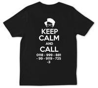 OKMN76huc KEMENG Keep Calm and Call The IT Crowd Maurice Moss The IT Crowd TV Show Gift T-Shirt Black S