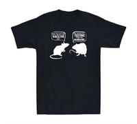 OKMN76huc Rat Vaccine, Did You Get The Vaccine Yet Funny Vaccine Joke Novelty Men T-Shirt Black S