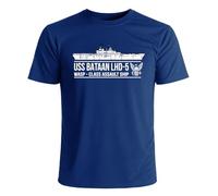 OKMN76huc USS Bataan LHD-5 T-Shirt US Navy Licensed Blue 3XL