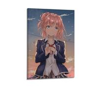OKMNJU Póster artístico de anime de comedia romántica con texto en inglés «My Teen Romantic Comedy Mayhem», póster decorativo para pared e impresión artística moderna para dormitorio familiar, 40 x 60