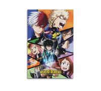 OKMNJU Póster de anime My Hero Academia 1 póster decorativo de lienzo para pared e imagen artística moderna para decoración de dormitorio familiar, 30 x 45 cm