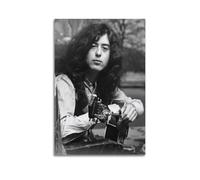 OKMNJU Póster de músico de Jimmy Page, póster decorativo de lienzo para pared e imagen artística moderna para decoración de dormitorio familiar, 20 x 30 cm