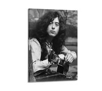 OKMNJU Póster de músico de Jimmy Page, póster decorativo de lienzo para pared e imagen artística moderna para decoración de dormitorio familiar, 60 x 90 cm