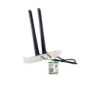 OKN Adaptador WiFi 6 AX200 802.11ax Tarjeta WiFi 2400 Mbps 5 GHz y 574 Mbps 2.4 GHz Módulo inalámbrico para Escritorio con Bluetooth 5.0, Windows 10 64 bits y Linux, M.2NGFF 2230, Incluye Antenas