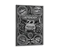 OKNGB Defender L316 90 110 - Póster de SUV todoterreno, pintura decorativa, lienzo, pósteres de pared e impresión artística moderna para decoración de dormitorio familiar, 60 x 90 cm