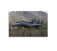 OKNGB Póster 366th Fighter Wing F-15E Strike Eagle, póster decorativo de lienzo para pared e impresión artística moderna de decoración de dormitorio familiar, 60 x 90 cm