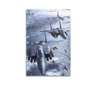 OKNGB Póster de combate estadounidense F-15 Eagle B-52 Stratofortress, póster decorativo de lienzo para pared e impresión artística moderna para decoración de dormitorio familiar, 12 x 18 pulgadas (30