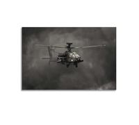 OKNGB Póster de helicóptero AH-64 de la guerra apache, póster decorativo de lienzo para pared e impresión artística moderna para decoración de dormitorio familiar, 16 x 24 pulgadas (40 x 60 cm)