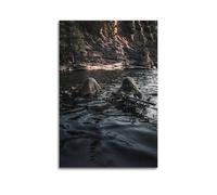 OKNGB Póster de las fuerzas especiales de los hombres rana, póster de guerra anfibia, póster decorativo de lienzo para pared e impresión artística moderna para decoración de dormitorio familiar, 16 x