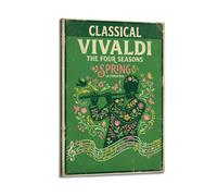 OKNGB Póster de música clásica elegante con flauta y arte floral (2) pósteres decorativos de lienzo para pared e impresión artística moderna para decoración de dormitorio familiar, pósteres de 12 x 18