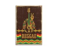 OKNGB Póster de música Urban Reggae Peace Street Bass Art Poster Cuadro decorativo Lienzo Póster de pared e impresión artística moderna decoración de dormitorio familiar Póster 12 x 18 pulgadas (30 x