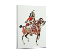 OKNGB Póster decorativo de caballería europea de Guerras Napoleónicas, póster de pared e imagen artística moderna para decoración de dormitorio familiar, 20 x 30 pulgadas (50 x 75 cm)