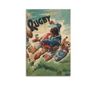 OKNGB Póster decorativo de competición deportiva al aire libre de cultura de rugby, póster de pared e impresión artística moderna para dormitorio familiar, 30 x 45 cm