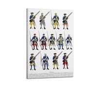 OKNGB Póster decorativo de guía de mosqueteros del regimiento de infantería sueco, póster decorativo de pared e impresión artística moderna para dormitorio familiar, pósteres de 20 x 30 pulgadas (50 x