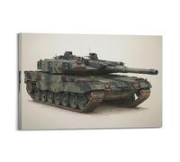 OKNGB Póster decorativo de leopardo alemán 2 tanque de batalla principal, póster decorativo de pared e imagen artística moderna para decoración de dormitorio familiar, pósteres de 20 x 30 pulgadas (50