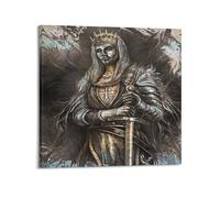 OKNGB Póster decorativo del rey Balduino medieval (60 x 60 cm)