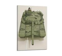 OKNGB Póster decorativo del tanque de batalla principal de Rusia T-80UD, póster de pared e impresión artística moderna para decoración de dormitorio familiar, 60 x 90 cm