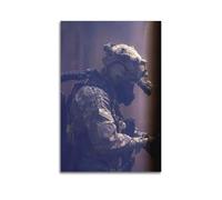 OKNGB Póster moderno de las fuerzas especiales del ejército estadounidense, póster decorativo de lienzo para pared e impresión artística moderna para decoración de dormitorio familiar, 40 x 60 cm