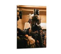 OKNGB Póster moderno de las fuerzas especiales del ejército estadounidense, póster decorativo de lona para pared e impresión artística moderna para decoración de dormitorio familiar, 60 x 90 cm