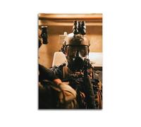 OKNGB Póster moderno de las fuerzas especiales del ejército estadounidense, póster decorativo de lona para pared e impresión artística moderna para decoración de dormitorio familiar, 50 x 75 cm