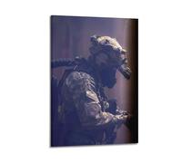 OKNGB Póster moderno de las fuerzas especiales del ejército estadounidense, póster decorativo de lona para pared e impresión artística moderna para decoración de dormitorio familiar, 50 x 75 cm