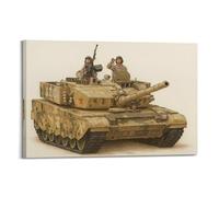 OKNGB Póster moderno del tanque de batalla principal ZTZ-99A, póster decorativo de lienzo para pared e impresión artística moderna para decoración de dormitorio familiar, pósteres de 20 x 30 pulgadas