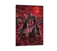 OKNGB Póster vintage de Cristo Templario Medieval, Cruzadas Guerra, moderno, decorativo, arte de pared ideal para familia, sala de juegos, dormitorio de niños y niñas, 50 x 75 cm