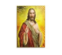 OKNGB Póster vintage de Jesús Biblia Espíritu Santo moderno decorativo, arte de pared ideal para familia, sala de juegos, dormitorio de niños y niñas, 30 x 45 cm