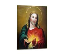 OKNGB Póster vintage de Jesús Biblia Espíritu Santo moderno decorativo, arte de pared ideal para familia, sala de juegos, dormitorio de niños y niñas, 40 x 60 cm