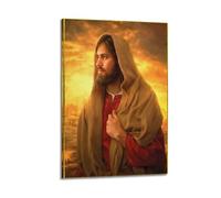 OKNGB Póster vintage de Jesús Biblia Espíritu Santo moderno decorativo, arte de pared ideal para familia, sala de juegos, dormitorio de niños y niñas, 40 x 60 cm