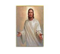 OKNGB Póster vintage de Jesús Biblia Espíritu Santo moderno decorativo, arte de pared ideal para familia, sala de juegos, dormitorio de niños y niñas, 50 x 75 cm