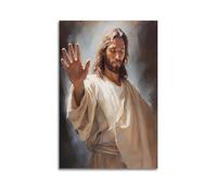 OKNGB Póster vintage de Jesús Biblia Espíritu Santo moderno decorativo, arte de pared ideal para familia, sala de juegos, dormitorio de niños y niñas, 50 x 75 cm
