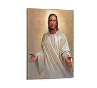 OKNGB Póster vintage de Jesús Biblia Espíritu Santo moderno decorativo, arte de pared ideal para familia, sala de juegos, dormitorio de niños y niñas, 60 x 90 cm