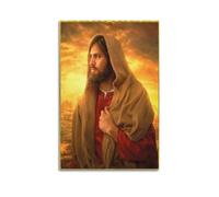 OKNGB Póster vintage de Jesús Biblia Espíritu Santo moderno decorativo, arte de pared ideal para familia, sala de juegos, dormitorio de niños y niñas, 50 x 75 cm