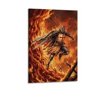 OKNGB Póster vintage medieval de Cristo Templario, arte mágico moderno, decorativo, arte de pared ideal para familia, sala de juegos, dormitorio de niños y niñas, 50 x 75 cm