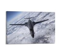 OKNGB USSF B-1B - Póster de bombardero estratégico Lancer con pintura decorativa en lienzo para pared e impresión artística moderna para decoración de dormitorio familiar, 60 x 90 cm