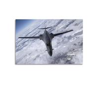 OKNGB USSF B-1B - Póster de bombardero estratégico Lancer con pintura decorativa en lienzo para pared e impresión artística moderna para decoración de dormitorio familiar, 60 x 90 cm