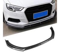 OKNGHPLIU Alerón Delantero del Coche para Audi A3 8V 2017 2018 2019 2020, Parachoque Spoiler Lip Accesorios Trim Labios Parachoques Cubierta de alerón,A/B-Carbon Fiber
