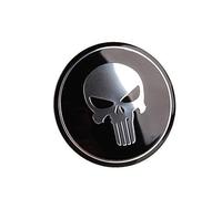 okokk90909o - 4 Adhesivos de 56,5 mm para el Centro de la Rueda del Emblema de Skull Punisher War Zone