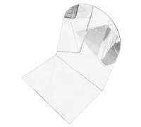 OKOVO 1 par de sujetalibros Gruesos Antideslizantes de acrílico Transparente para Escritorio, Extremo de Libro Decorativo Pesado para Oficina de Estudiantes en Forma de L (Blanco)