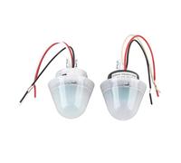 OKOVO 2 uds Interruptor de Control de luz de fotocélula 10A Interruptor de luz de Encendido automático Sensible a la Lluvia para jardín al Aire Libre (CA/CC 24 V)