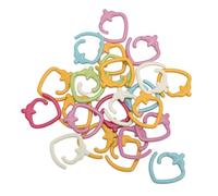 OKOVO 24PCS Strawberry Stitch Markers Zinc Alloy Helical Shape Open Multicolor Knitting Marker for Crocheting Crafting Projects
