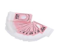 OKOVO 4 Colores 100 unids/Pack Precioso plástico Caramelo Galleta Galletas Regalo Bolsa de Embalaje Suministros para Fiestas Nuevo (7 * 10+3 Rosa)