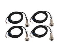 OKOVO 4Pcs 12mm Inductive Proximity Switch PNP 3 Wire Normally Open IP67 NO Contact Proximity Sensor 6-36VDC