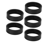 OKOVO 5 unids/set 10mm bicicleta auriculares lavadora superficie brillante duradera bicicleta de montaña horquilla delantera lavadora (Negra)