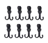 OKOVO 8 Ganchos Dobles para Cochecito, multifuncionales, universales, para Colgar en Bicicleta