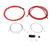 OKOVO Bike Brake Cable Housing Kit Bike Shift Cable and Transmission Cable for Mountain Bike Road Bike (Roja)