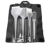 OKOVO Juego de brochas para teñir el cabello, aplicador profesional con bolsa de almacenamiento (transparente)