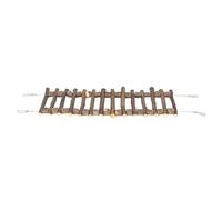 OKOVO PEET -trewing Dientes Dientes molido Ambiental Duradero Puente de Escalera de Madera Flexible para Loros Chinchilla (50 cm)